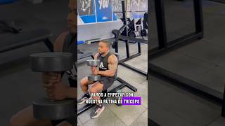 Rutina de tríceps gym gymmotivacion gymlife gymmotivation gymlover gymworkout [upl. by Bakeman]