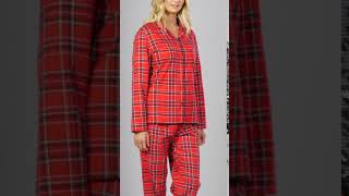 Studio  Red Tartan Flannel Pyjamas Studio nightwear flannelpjs [upl. by Ennagem]