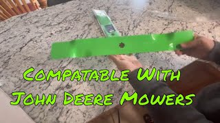 Replacement Mower Blades Review  Compatible with John Deer 42quot Deck [upl. by Renault917]