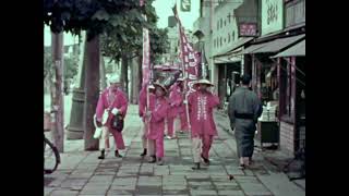 1934 Kyoto  Tokyo Japan Rare color newsreel with sound [upl. by Rawley469]