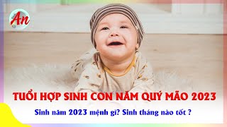 Sinh Con Năm Quý Mão 2023 Tháng Nào Tốt  Năm 2023 Mệnh Gì  Tuổi Hợp Tuổi Sinh Con Năm 2023 [upl. by Adnaloj]