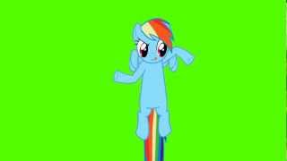 Rainbow Dash quotI Cant Hear Youquot  Green Screen Ponies [upl. by Alper]