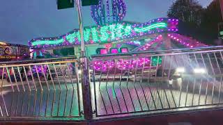 codonas twister off ride perth Scotland funfair 10th of October 2024 [upl. by Lerud]