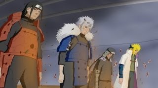 Naruto Shippuden Sasuke amp Orochimaru Revives The 4 Previous Hokages [upl. by Valorie]