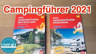 ADAC PiNCAMP Campingführer 2021 Test Review und Vorstellung Deutschland Südeuropa Nordeuropa [upl. by Eiramyllek]