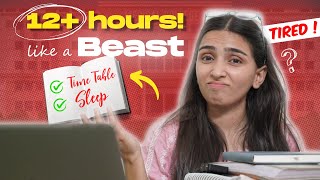 How to study 12 Hours for NEET 2025 Extreme Timetable [upl. by Roosnam968]