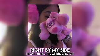 right by my side  nicki minaj ft chris brown sped up [upl. by Palladin435]