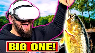 THE BEST FISHING GAME ON Oculus Quest 2 Real VR FISHING [upl. by Anirbac]