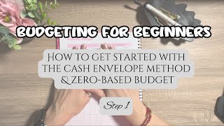 Budgeting for Beginners  Budget Calendar SetUp  Cash Envelope System  ZeroBased Budget [upl. by Ayet219]