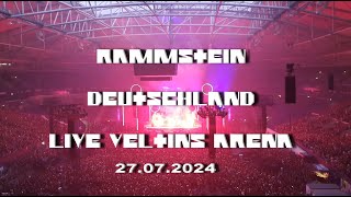 RAMMSTEIN  DEUTSCHLAND  LIVE VIDEO  VELTINS ARENA  GELSENKIRCHEN  27072024 [upl. by Picker]