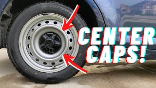 Installing CENTER CAPS on Steel Wheels [upl. by Airehs]