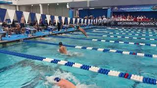 Men’s 4x100 Medley Relay Heat 3 GAC INVITE [upl. by Leerzej]