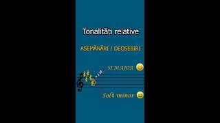 Asemanarile si deosebirile dintre tonalitatile relative shorts [upl. by Dnalor]