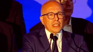 La déclaration dEric Ciotti  quotNous sommes témoins d’un coup d’État institutionnel et politiquequot [upl. by Hajidahk]