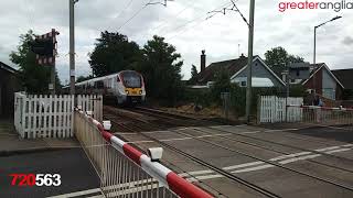 Alresford station amp coach road Great Bentley Station and FrintononSea Station Level Crossings [upl. by Llorrac]