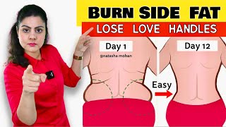 5 Minutes 🔥Burn Stubborn Side Fat Love Handles  Easily Tone Your Back in 2 Weeks [upl. by Nytsyrk639]