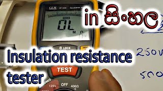 How to use an insulation tester in Sinhala [upl. by Notlaw]