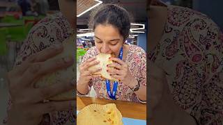 Face size matches the sandwichs size 😂 biggest sandwich food foodie indianfood ytshorts yt [upl. by Nonarb]