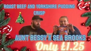 NEW Seabrook amp Aunt Bessie’s ROAST BEEF amp YORKSHIRE PUDDING CRISPS   Food Review [upl. by Boy]