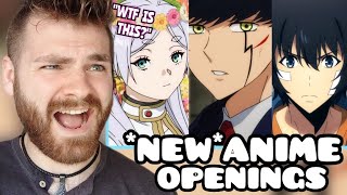 First Time Reacting to NEW WINTER 2024 ANIME OPENINGS  ANIME REACTION [upl. by Lucic289]