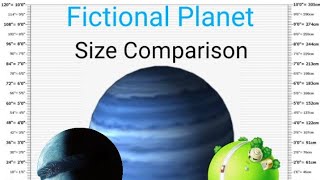 Fictional Planet Size Comparison [upl. by Nnahteb]