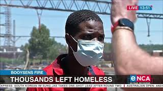 Booysens Fire  Thousands left homeless [upl. by Nicholl626]