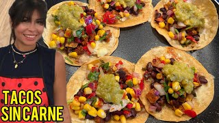 🌮😱 TACOS VEGETARIANOS mejores que con carne [upl. by Riancho]