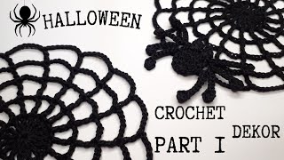 🕷🕸🎃How to Crochet Spider Web Bunting  Halloween Decor  Pattern Tutorial [upl. by Serafina]