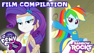 Equestria Girls  FULL FILMS Rainbow Rocks amp Equestria Girls  My Little Pony MLPEG  2 HOURS [upl. by Ennoira]