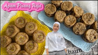 Resep dan cara membuat Apam Pisang raja montok [upl. by Evangeline]