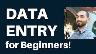 Data Entry Tutorial for Beginners [upl. by Queri]