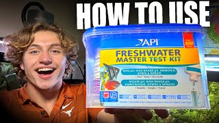 The Ultimate Aquarium Guide Part 3  How to use API Master freshwater test kit [upl. by Jaan]