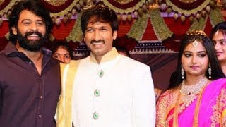 Gopichand Reshma Wedding Reception Video  02 [upl. by Fougere]