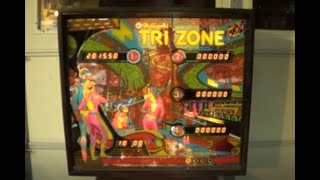 TRI ZONE PINBALL MACHINE  BY WILLIAMS 1979 [upl. by Anirehs150]