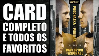 UFC 295  CARD COMPLETO E TODOS OS FAVORITOS  UFC POATAN VS PROCHAZKA [upl. by Yennek]