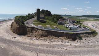 Fourth Cliff at Humarock drone video  Lakeside  Fantastic Voyage [upl. by Llewsor]