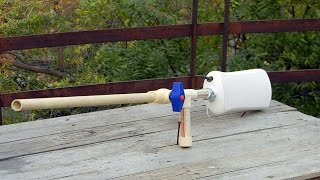 How to make a Gun using PVC Pipe  Homemade Air Gun  PVC Gun [upl. by Willumsen]