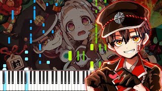 Jibaku Shounen Hanakokun OP  No7 Piano Tutorial  Synthesia [upl. by Noelani]