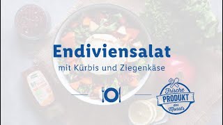 Endiviensalat mit Kürbis und Ziegenkäse  einfach und schnell [upl. by Orfield]