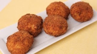 Homemade Rice Balls  Arancini  Recipe  Laura Vitale  Laura in the Kitchen Episode 452 [upl. by Gnat]