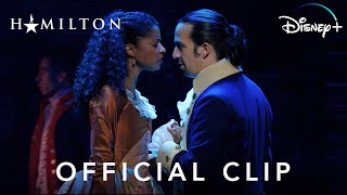 quotSatisfiedquot Official Clip 2  Hamilton  Disney [upl. by Britney]