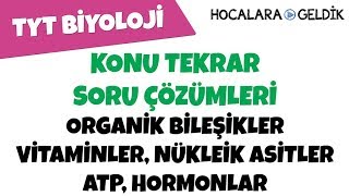 Organik Bileşikler  Vitaminler  Nükleik Asitler ATP Hormonlar  Konu Tekrar Soru Çözümleri [upl. by Nueovas]