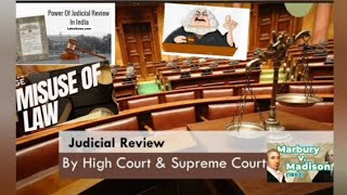 judicial review by supreme court  high court support my channel and subscribe the education racers [upl. by Nnyleitak]