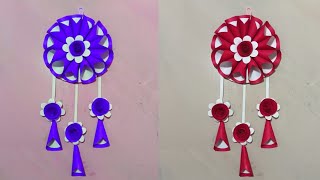 paper se craft flowers kaise banate hainwall hanging paper flowers making 🌹 [upl. by Gonzalez270]