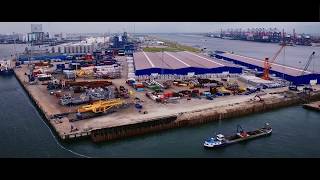 Rhenus Logistics BV – construction of new quay at Rotterdam Maasvlakte [upl. by Rodolph]