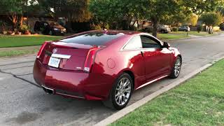 Muffler delete resonator delete on Cadillac cts 36 coupe [upl. by Amarette]