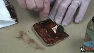 Small Leather Change Coin Purse Kit Tutorial [upl. by Niltak]