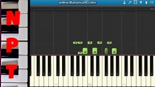 How to play Crooked Smile on piano  J Cole ft TLC  Synthesia Tutorial [upl. by Breed]