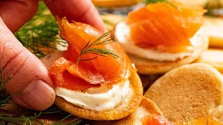 Blinis with smoked salmon [upl. by Tevis]