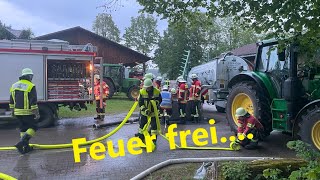 Wenn die Hütte brennt  Löschwasser mit dem Güllefass [upl. by Ahcsap]